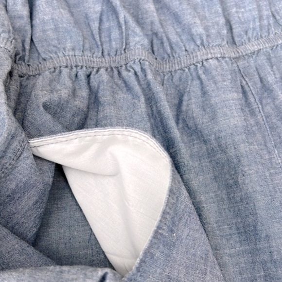 Vero Moda Off Shoulder Chambray Jumpsuit Size Medium - Picture 7 of 14